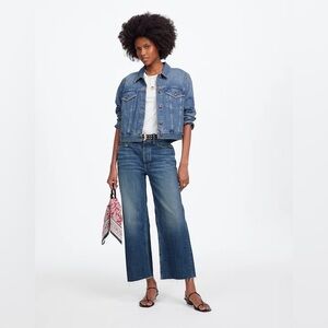 Madewell Low-Slung Baggy Crop Jean, Croswell wash - 27 - EUC